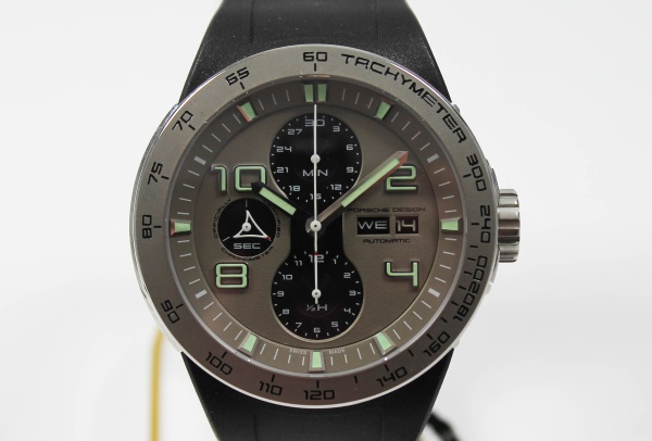 Porsche Design Herren Armbanduhr Automatic Tachymeter Armband aus Kautschuk mit Datumsanzeige bei iPfand.de